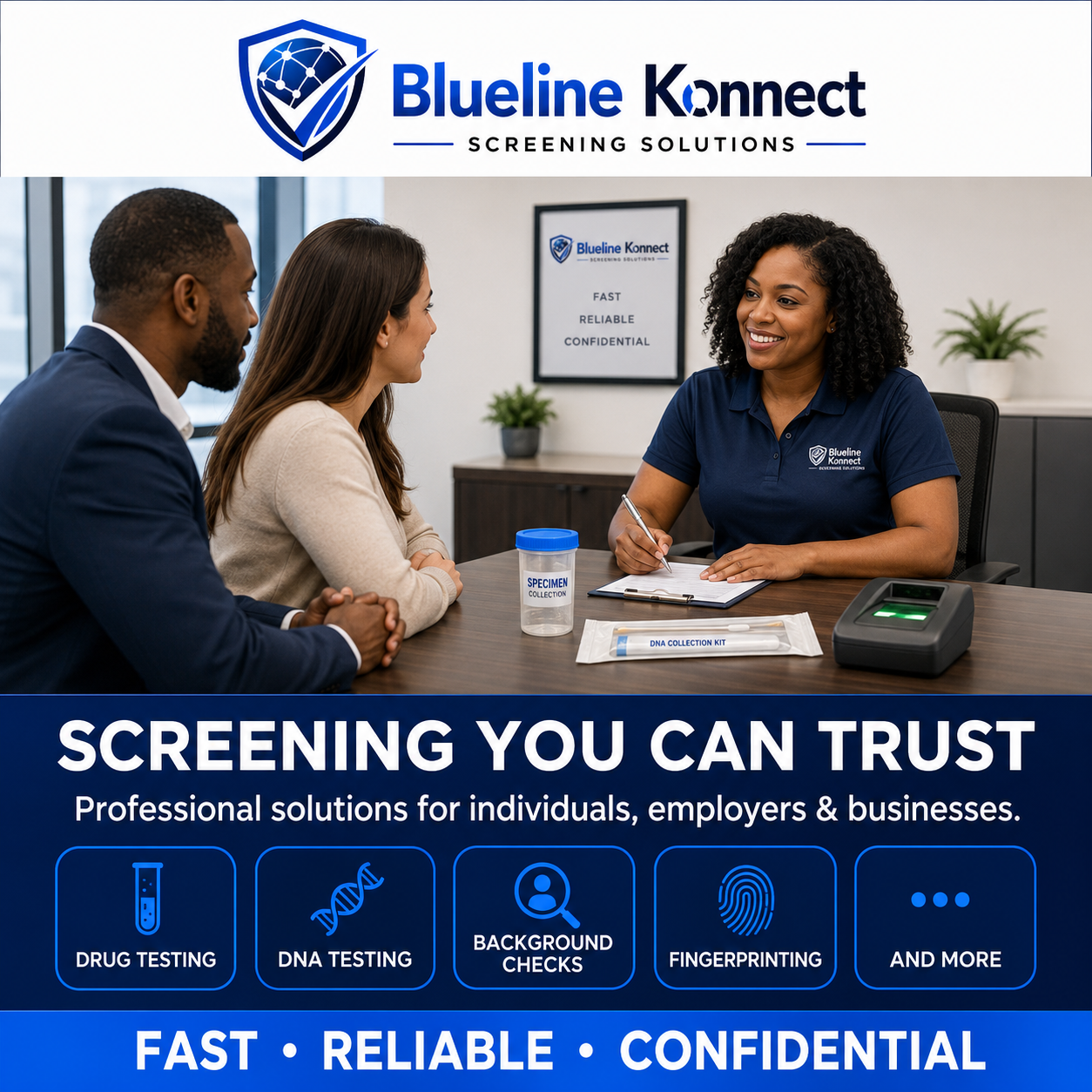 Blueline Konnect Screening Solutions